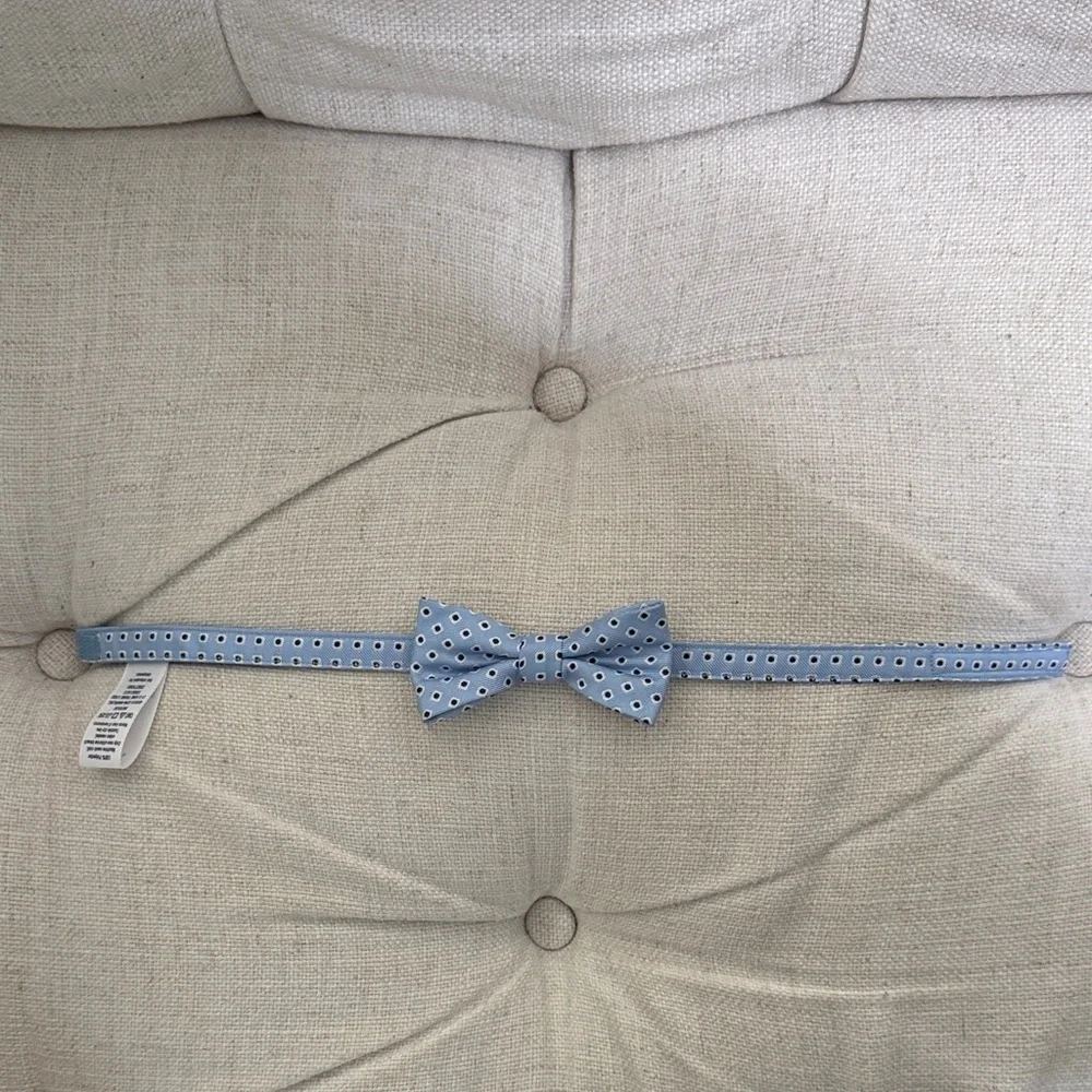 Janie and Jack Blue Polka Dot Bow Tie